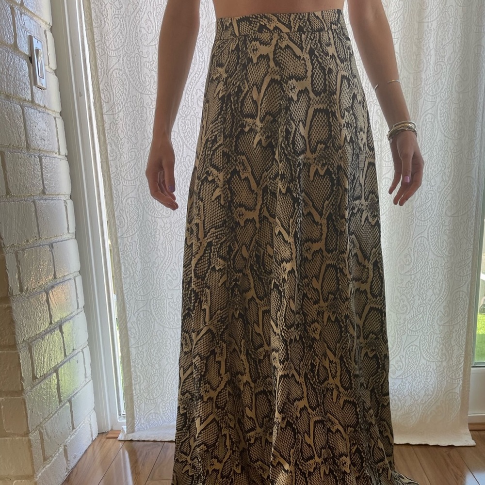 Show Me Your Mumu Snakeskin Princess Di Ballgown Skirt